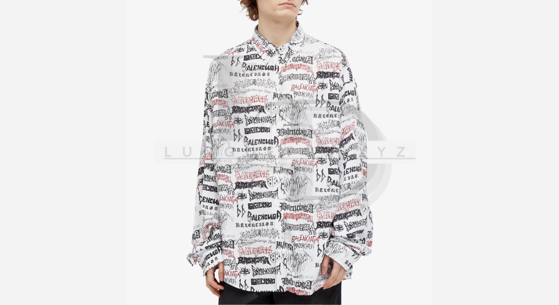 Balenciaga Metal Repeat Logo Shirt